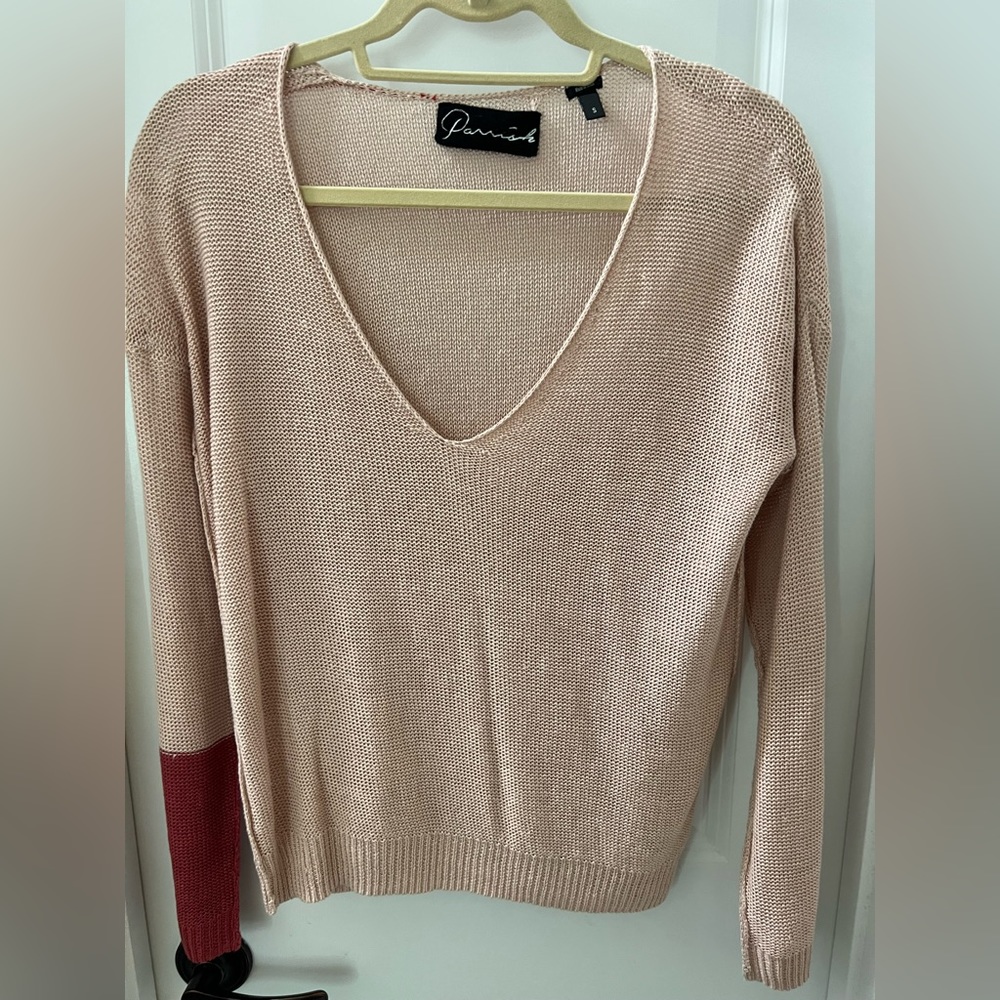 Rose pink lightweight sweater